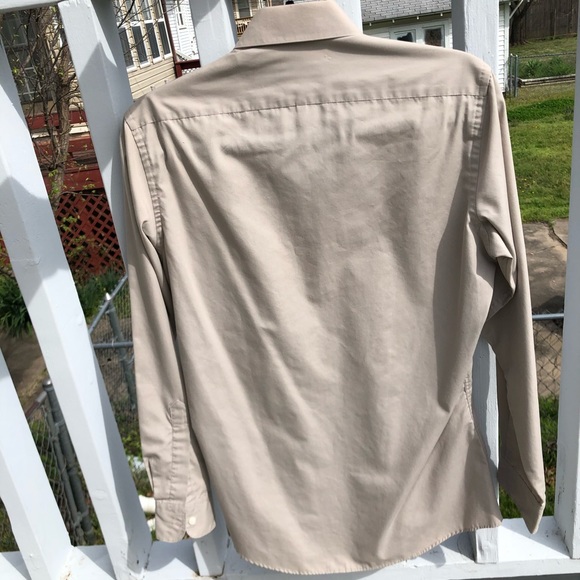 Vintage Yves Saint Laurent Beige Menswear Collar shirt - Picture 3 of 7